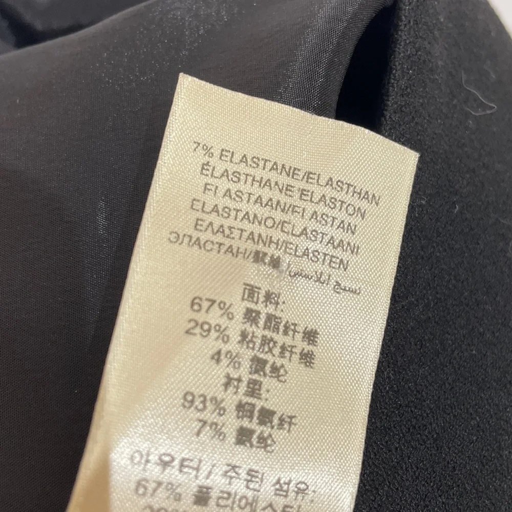 Burberry London Pencil Skirt Size 2 Black Lined EUC